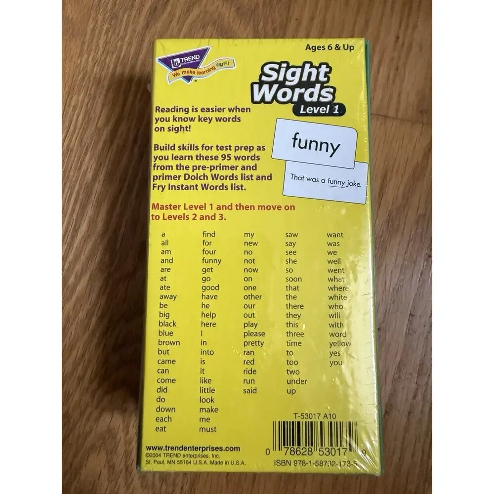 Sight Words Level 1 Skill Drill Flash Cards *New* & Sealed